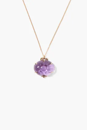 14k Dahlia Necklace Amethyst