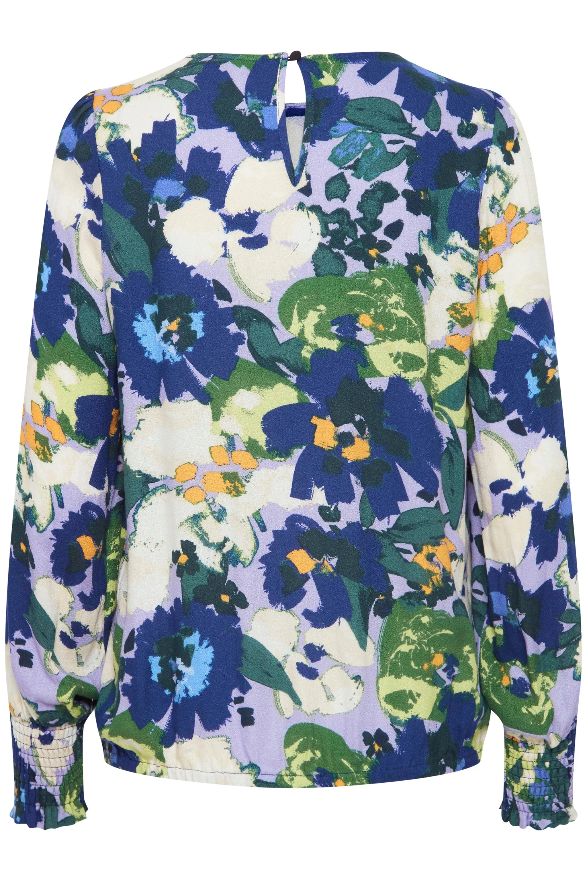 2478- Floral Print Blouse - Fransa