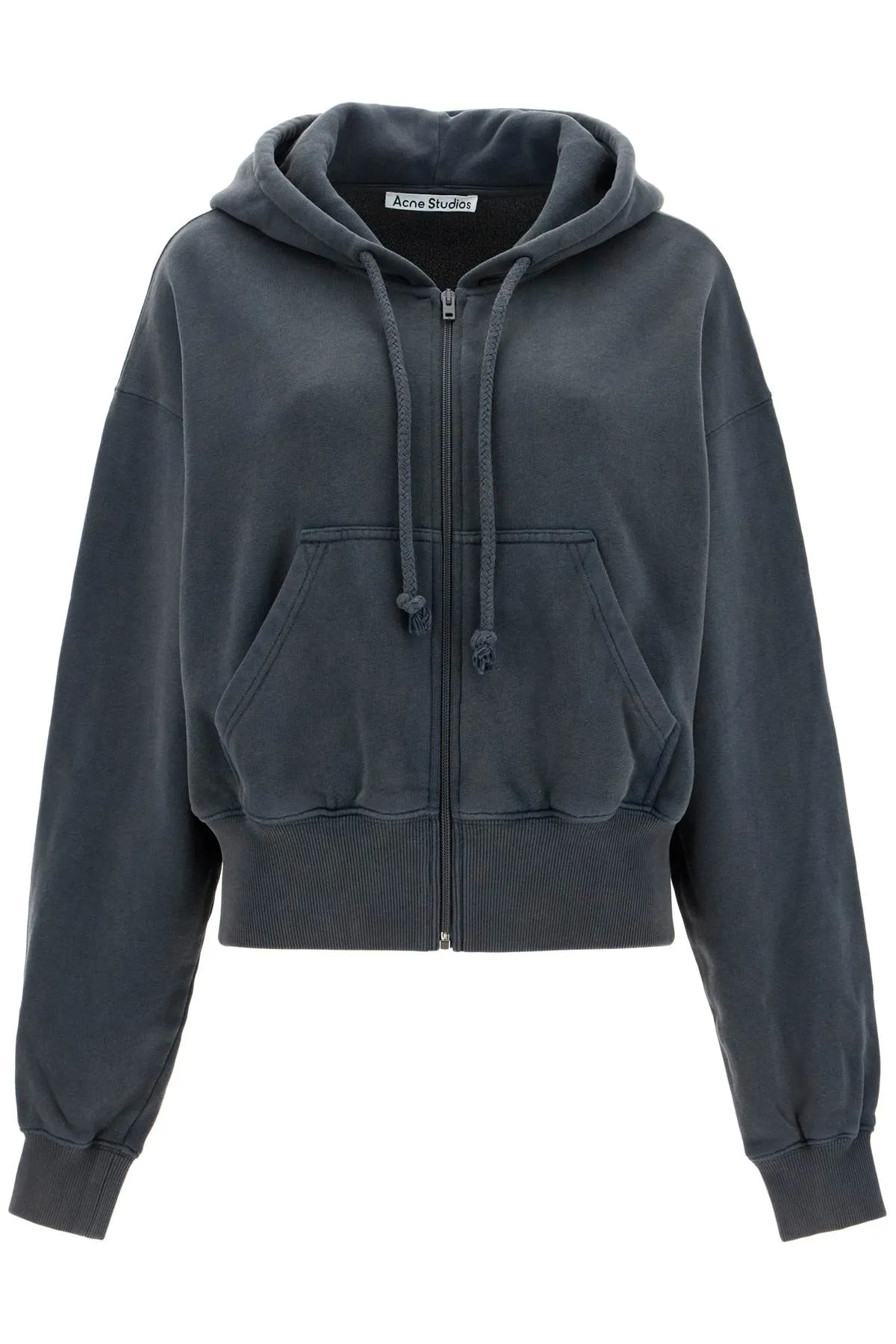 ACNE STUDIOS boxy sweatshirt with zip and hood