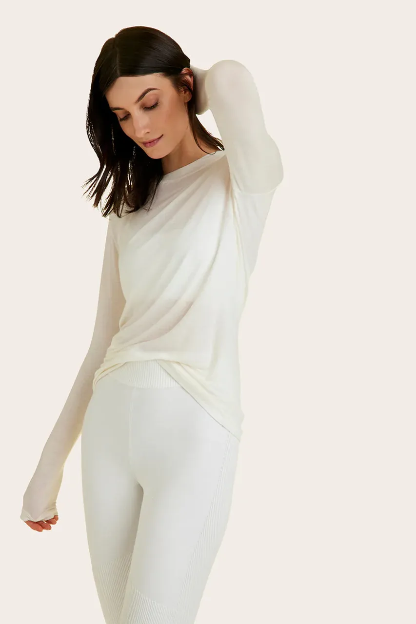 Alala Active           Cashmere Long Sleeve Crew