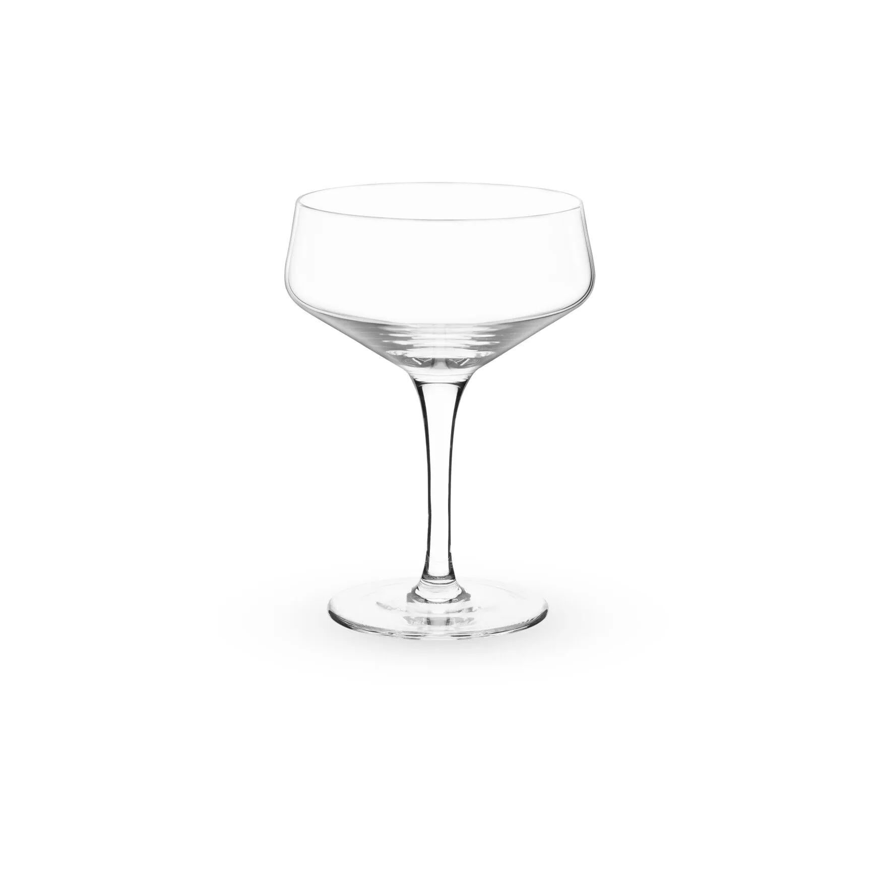 Angled Crystal Coupe Glasses