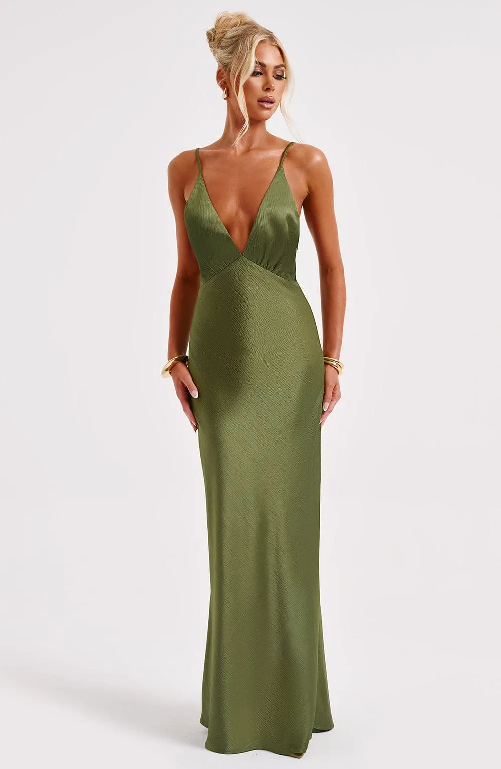 Anja Maxi Dress - Khaki