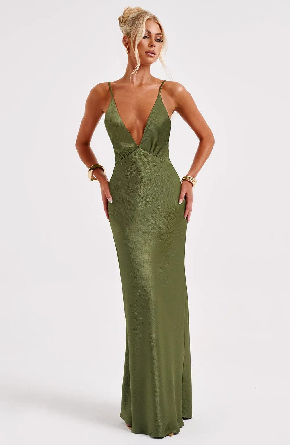 Anja Maxi Dress - Khaki