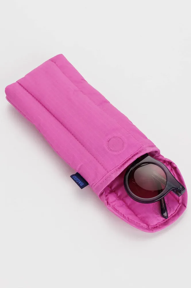 Baggu Extra Pink Puffy Glasses Sleeve