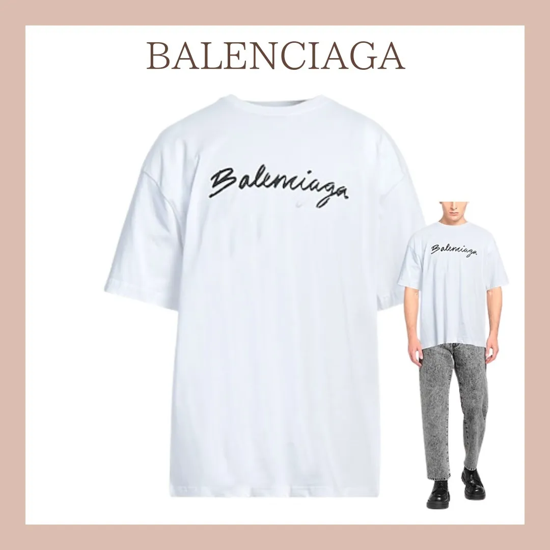 BALENCIAGA  |Plain Logo Luxury T-Shirts