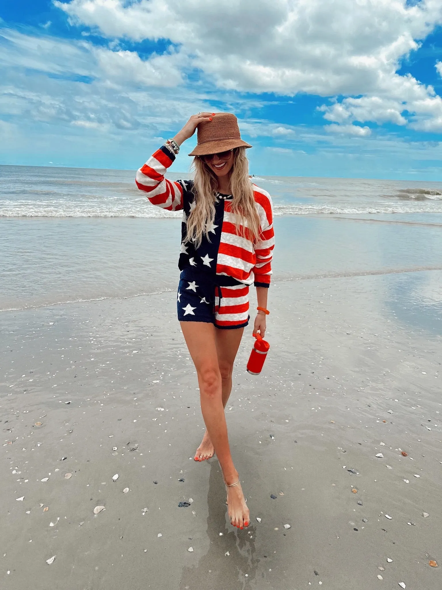 Beach Riot Star Spangled Beach Sweater- Size S (sold out online, we have matching shorts)