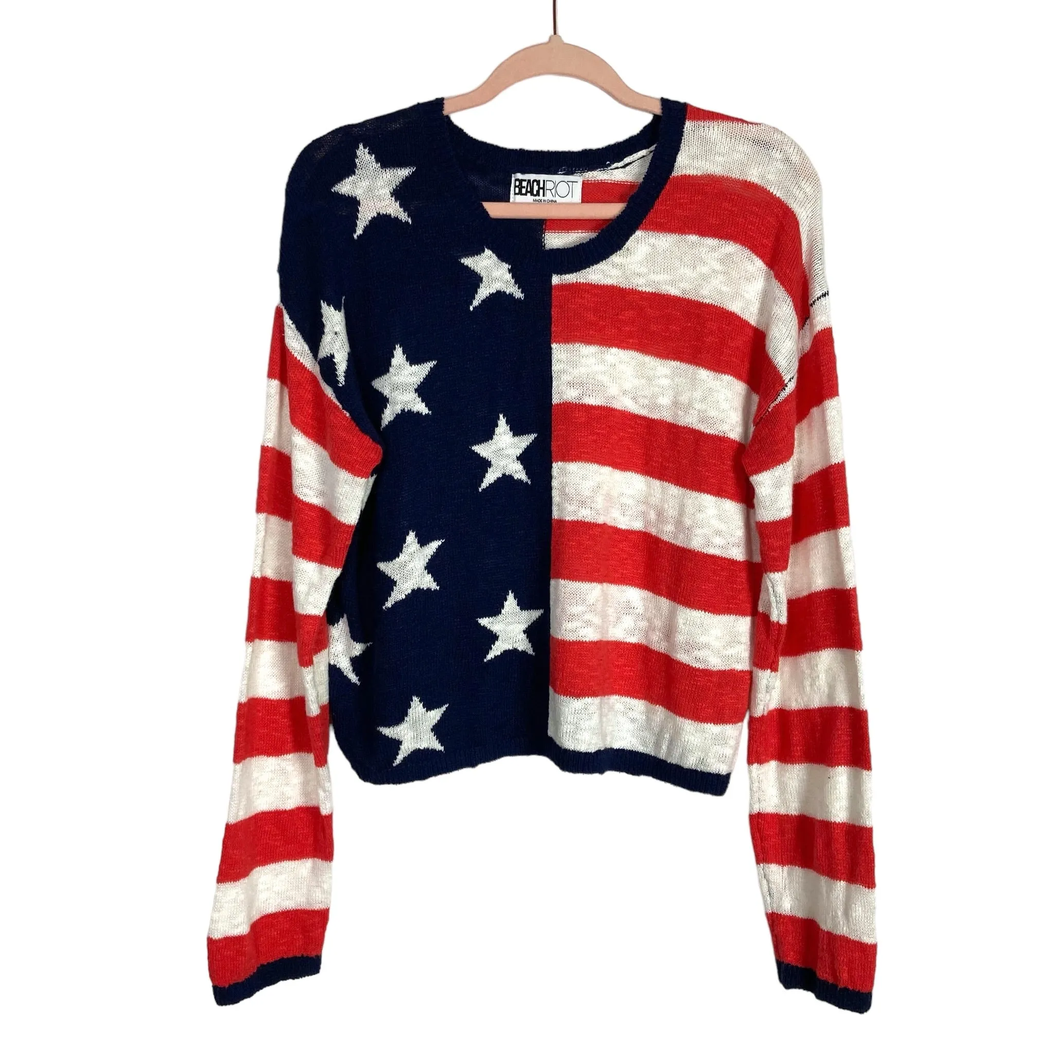 Beach Riot Star Spangled Beach Sweater- Size S (sold out online, we have matching shorts)