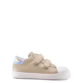 Beberlis Taupe Double Velcro Baby Sneaker