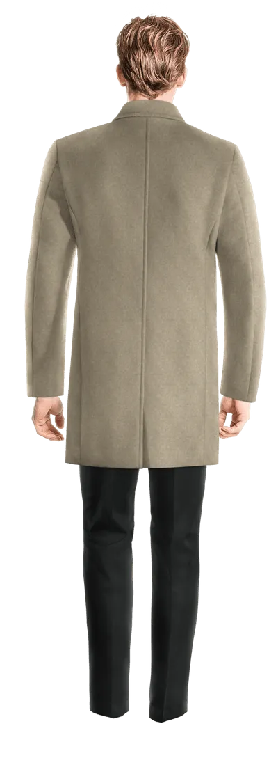 Beige Short Overcoat