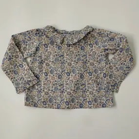 Belle Enfant Blue D'Anjo Liberty Print Blouse: 6-12 Months