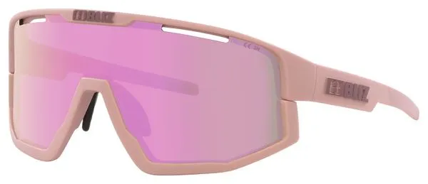 Bliz Fusion Matte Pink Glasses - Mirror Pink