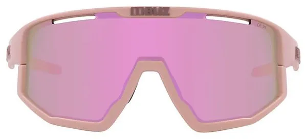 Bliz Fusion Matte Pink Glasses - Mirror Pink