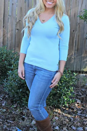 Blue Cameron Sweater