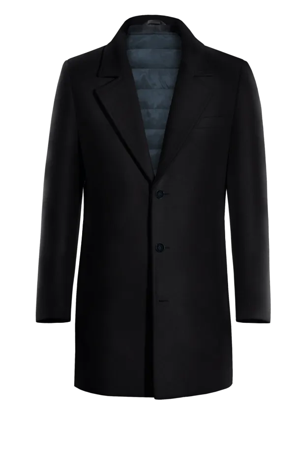 Blue Pure wool Overcoat