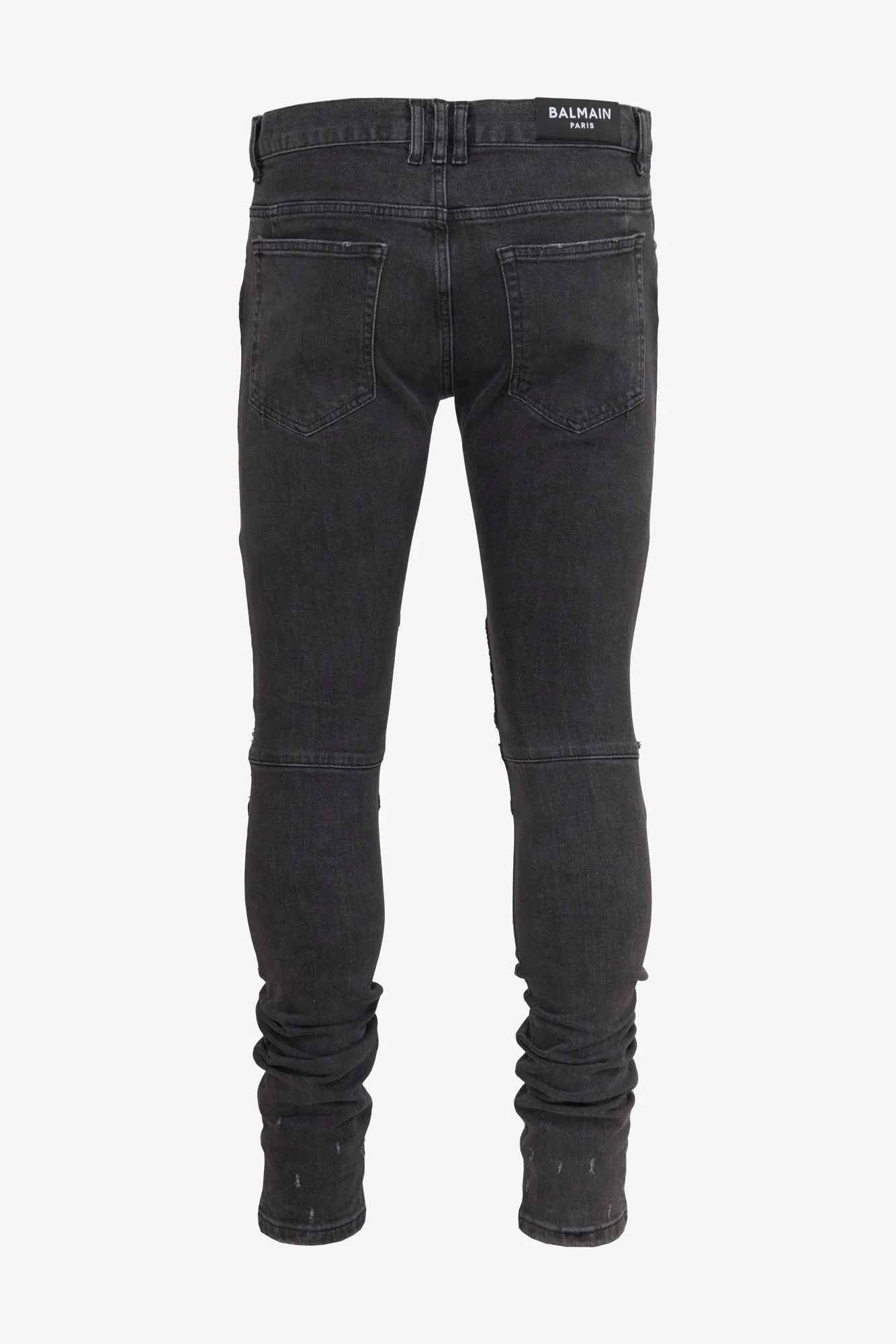 Blugi Balmain Paris Ripped biker jeans