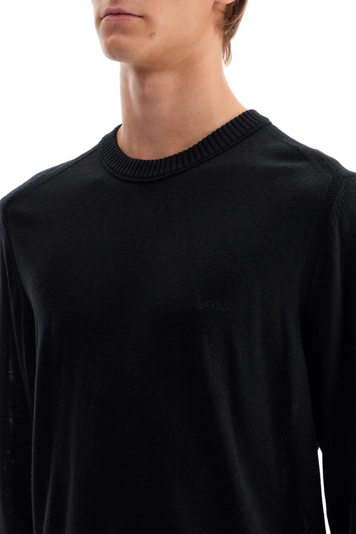 Boss avac Wool Blend Pullover   Black