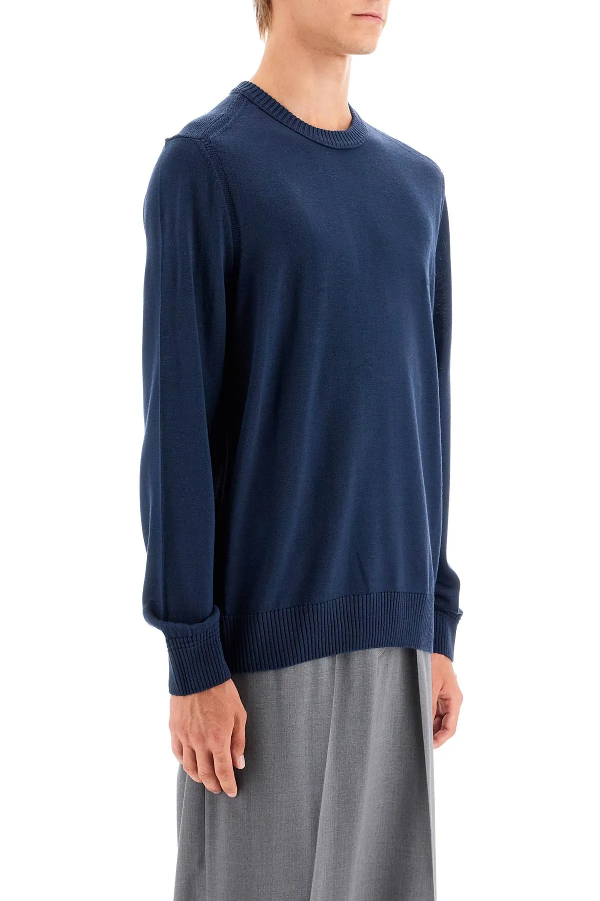 Boss avac Wool Blend Pullover   Blue