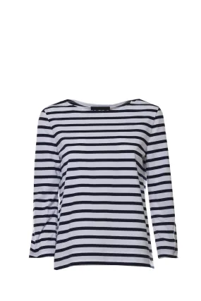 Boutique Moschino-Striped Crewneck T-Shirt