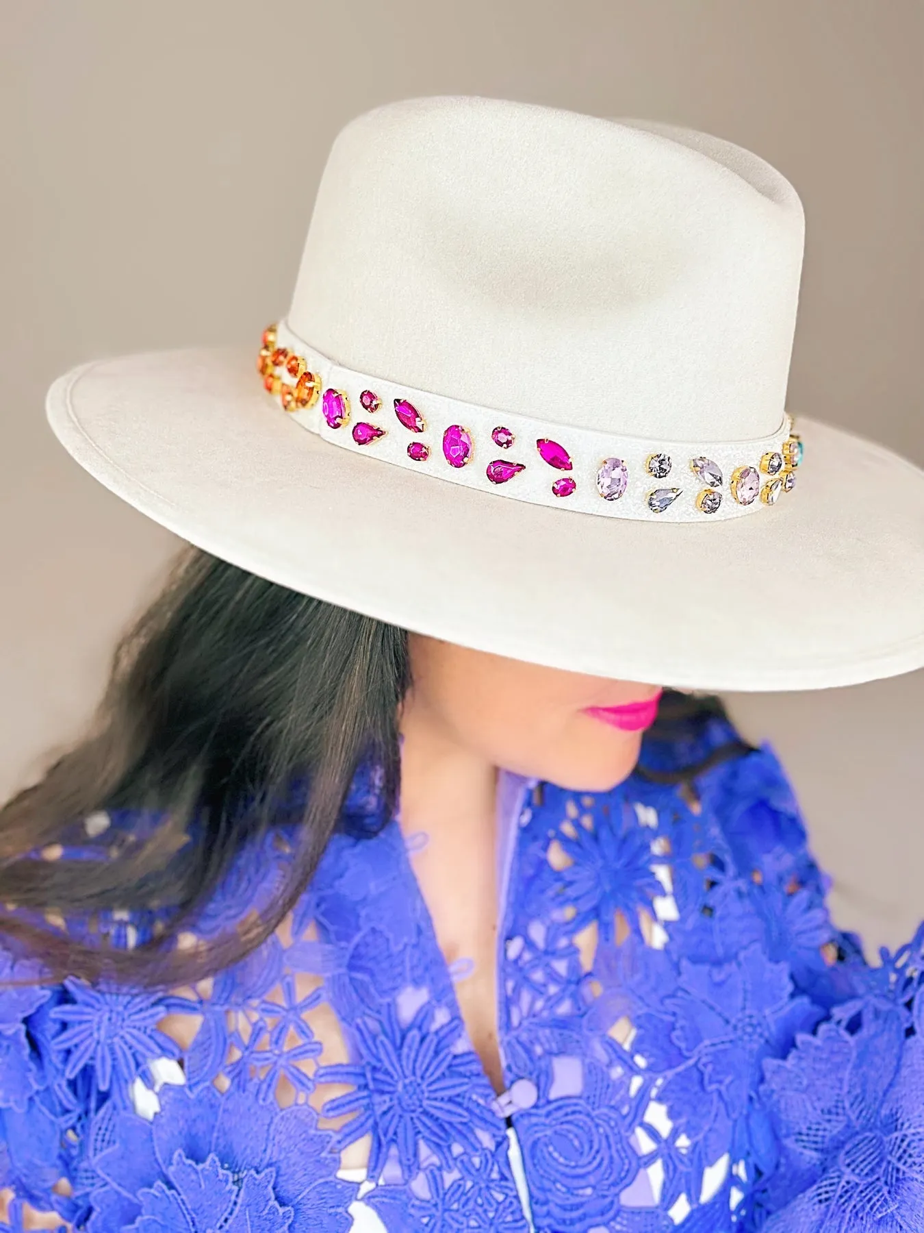 Brianna Cannon “Rainbow Crystal” Hat Band