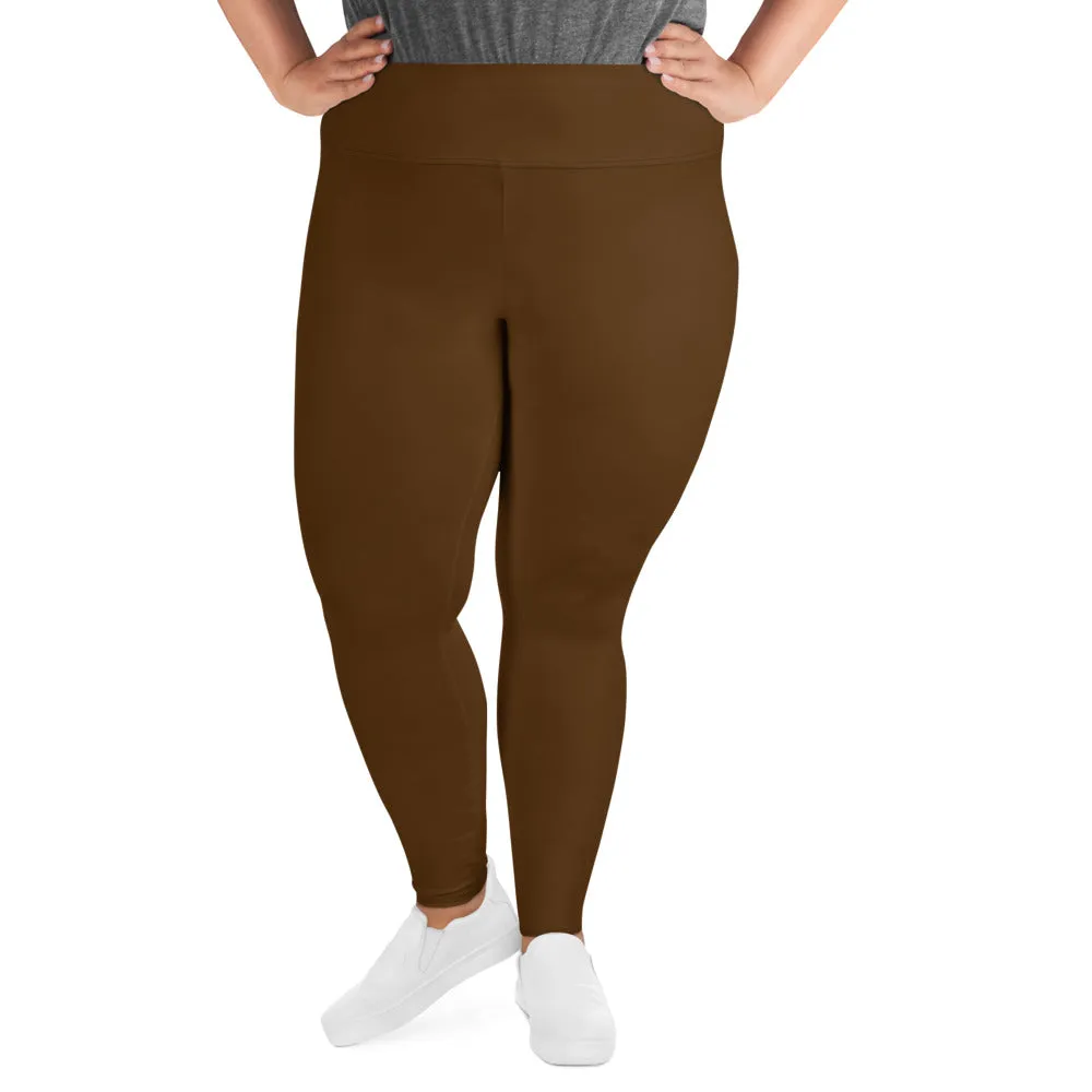 Brown Plus Size Leggings