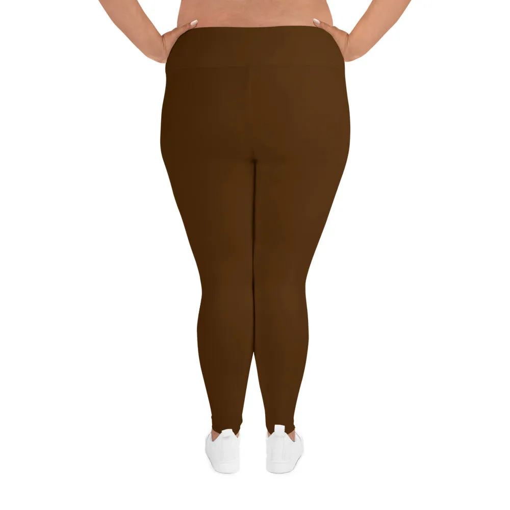 Brown Plus Size Leggings