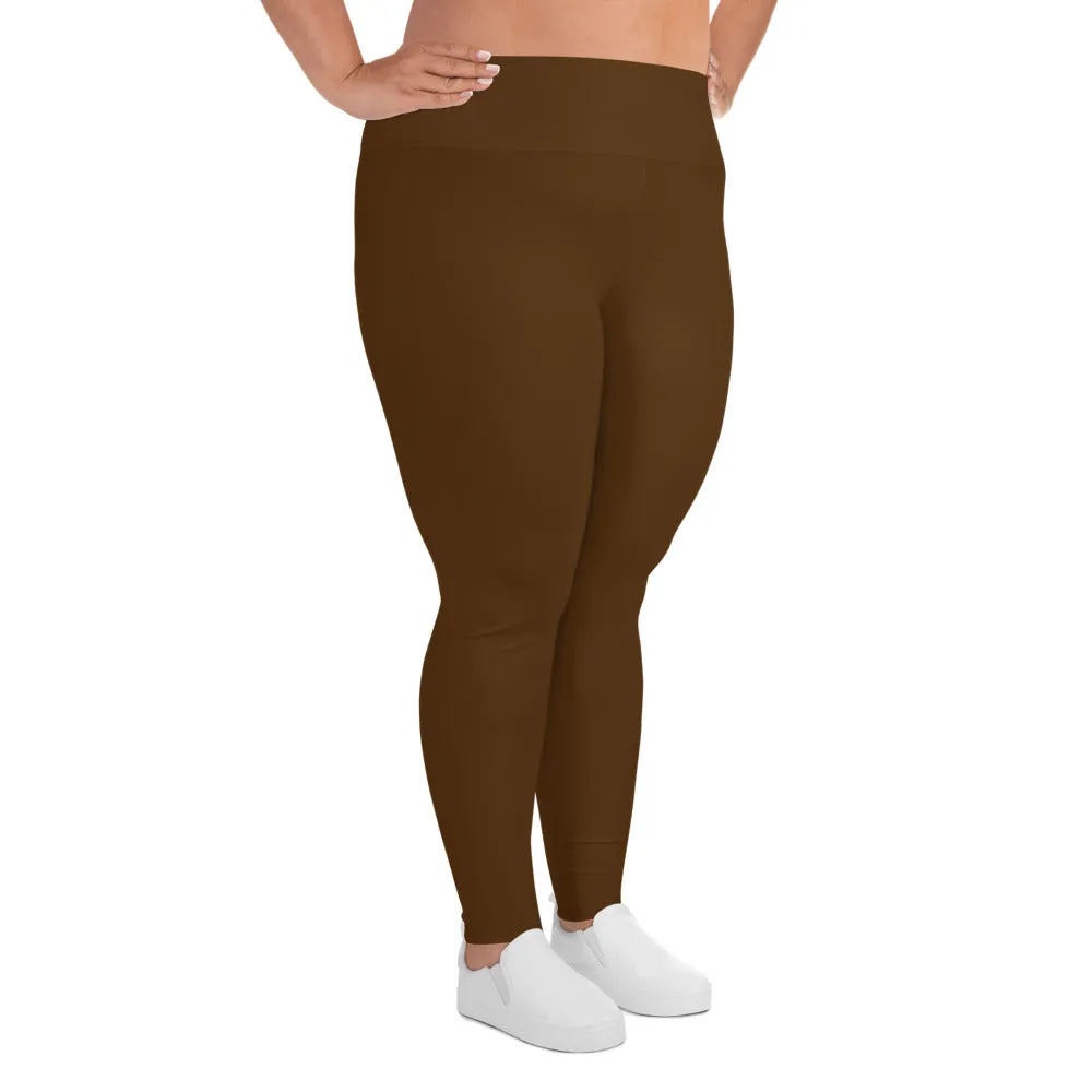 Brown Plus Size Leggings