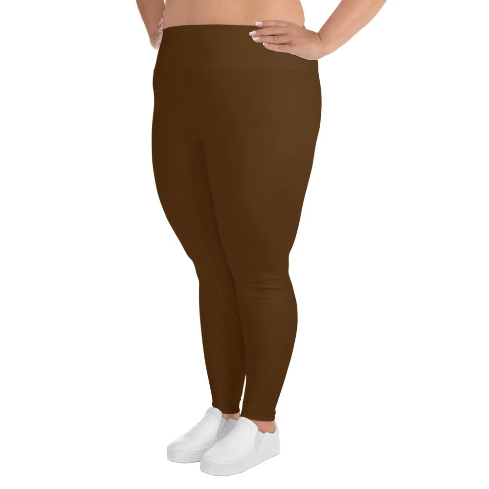 Brown Plus Size Leggings