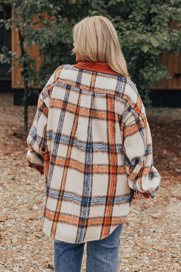 Brown Sugar Smiles Plaid Jacket Curves