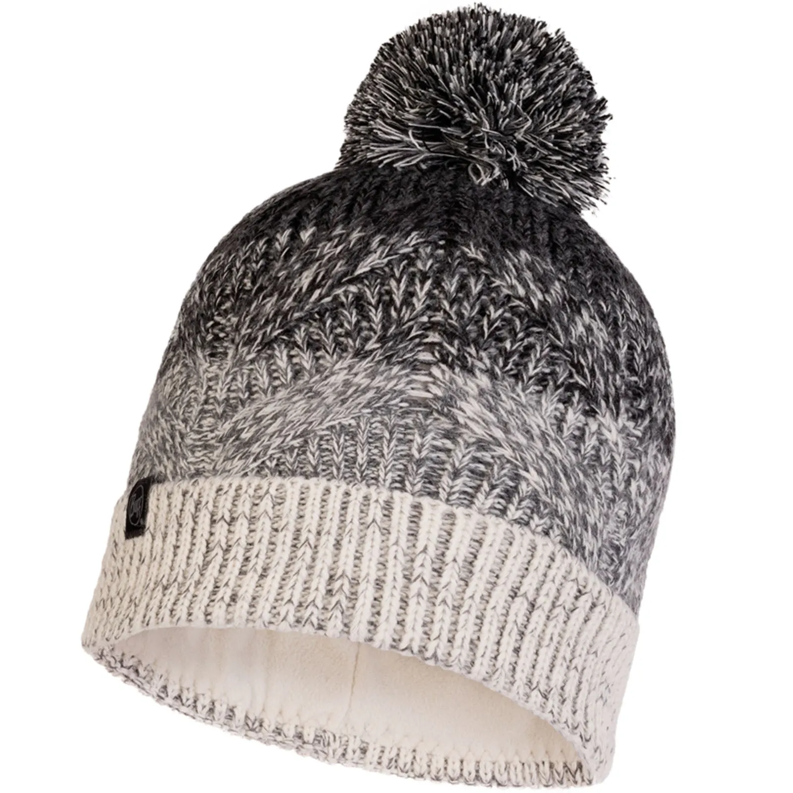 Buff Unisex Knitted Fleece Lined Bobble Hat