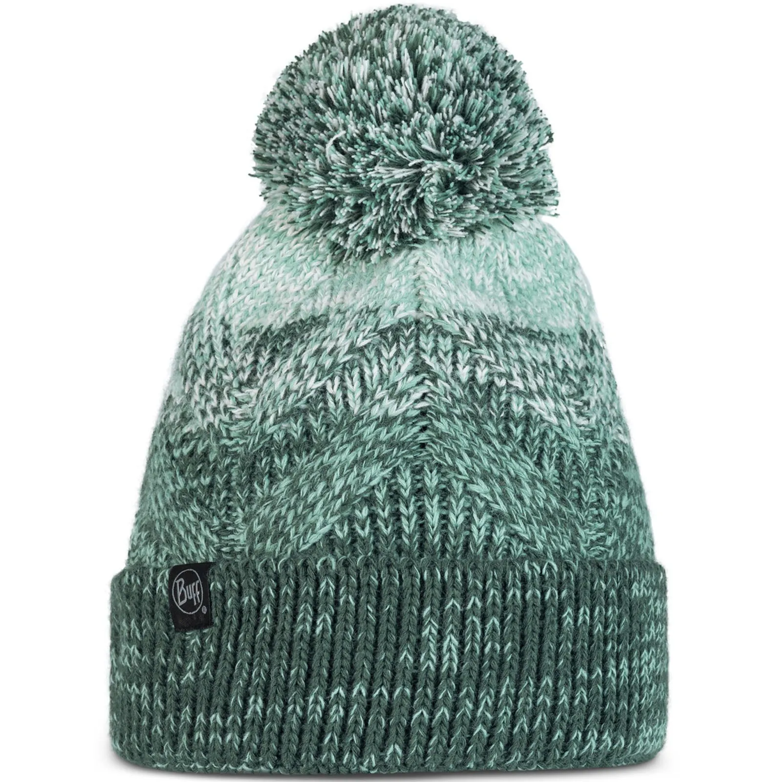 Buff Unisex Knitted Fleece Lined Bobble Hat