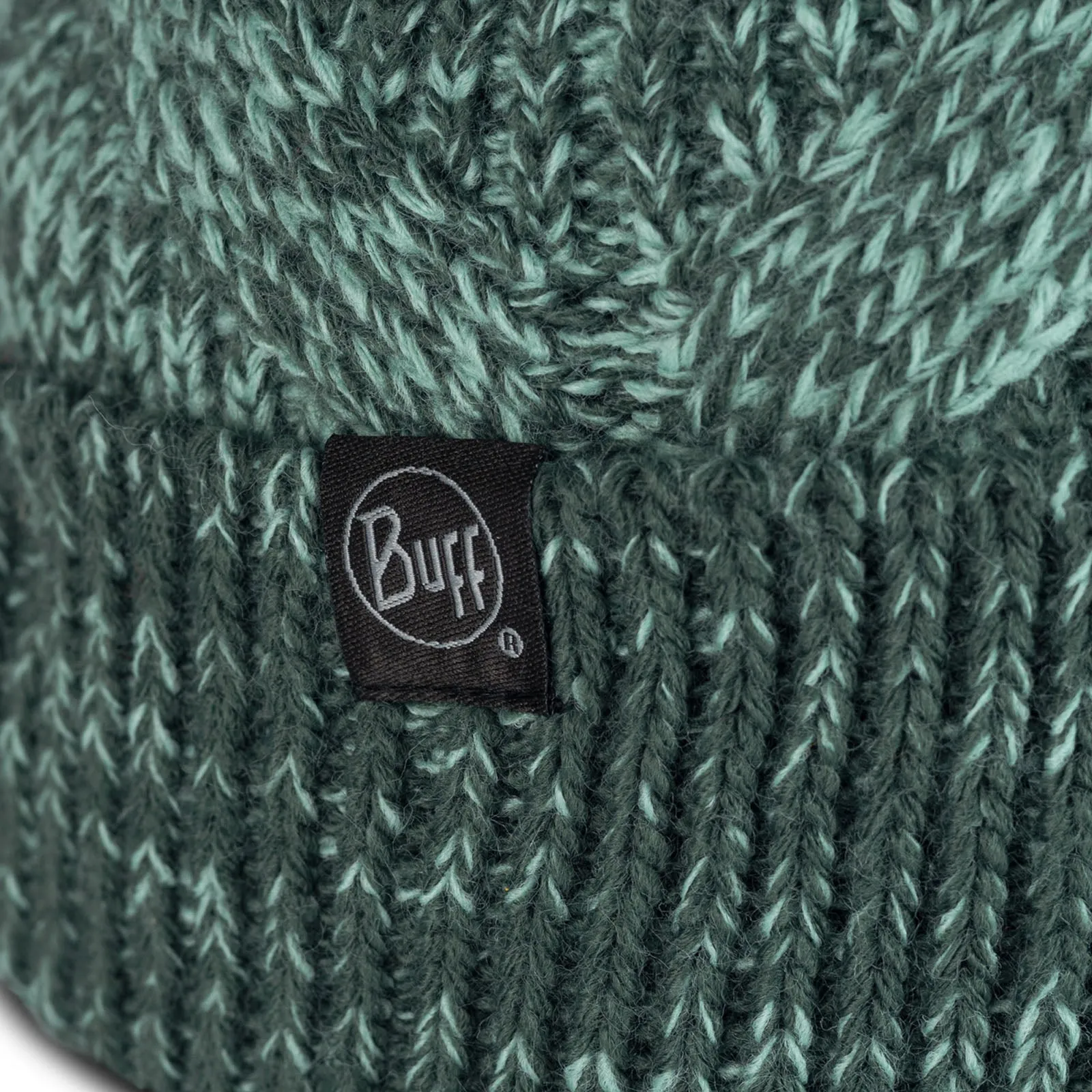 Buff Unisex Knitted Fleece Lined Bobble Hat