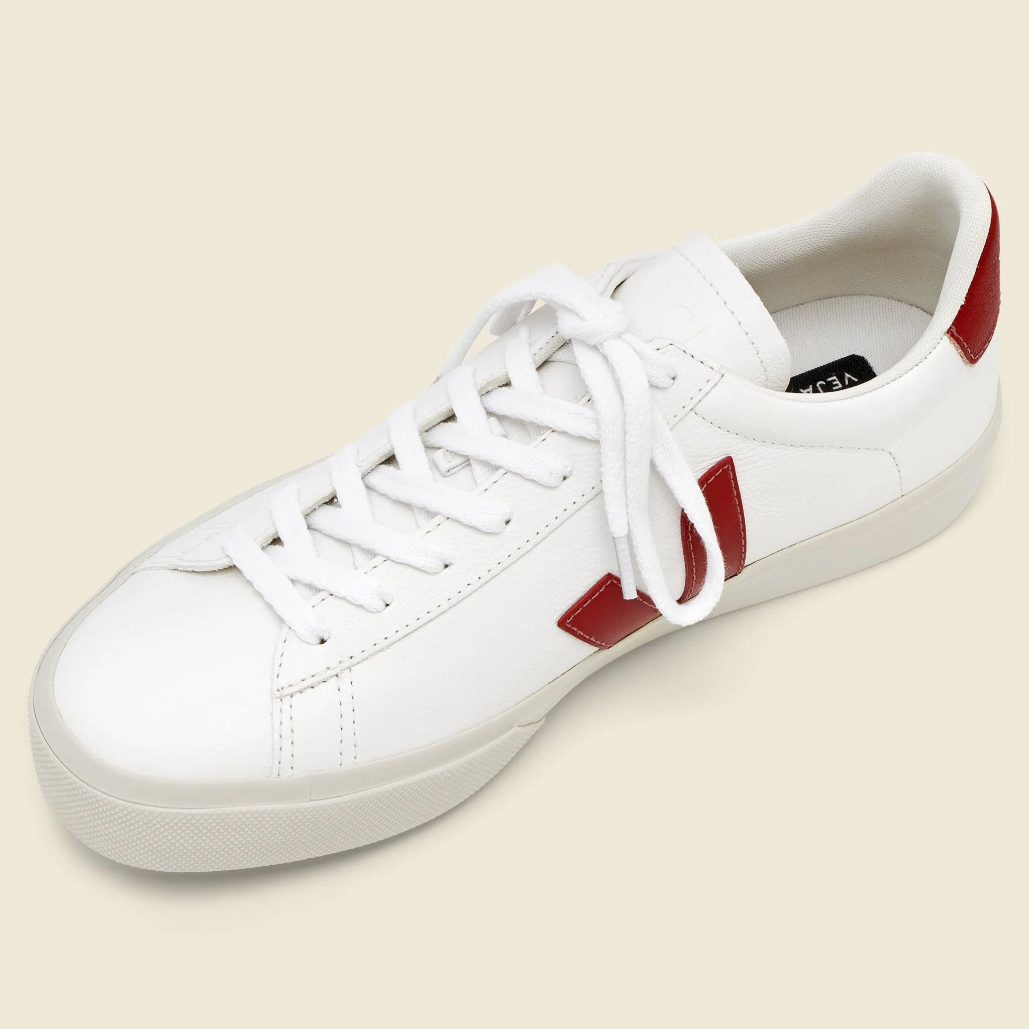 Campo ChromeFree Leather Sneaker - Extra White/Rouille