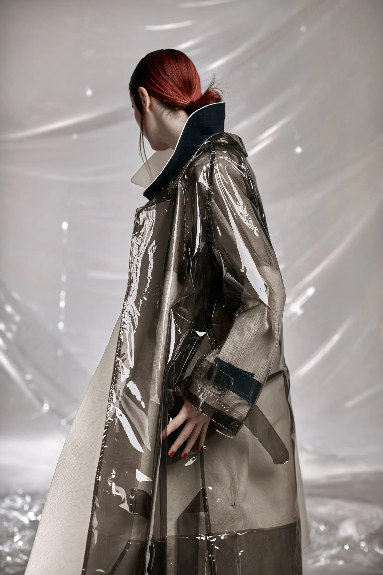 Canvas/Plastic Cyrus Trench Coat Ensemble