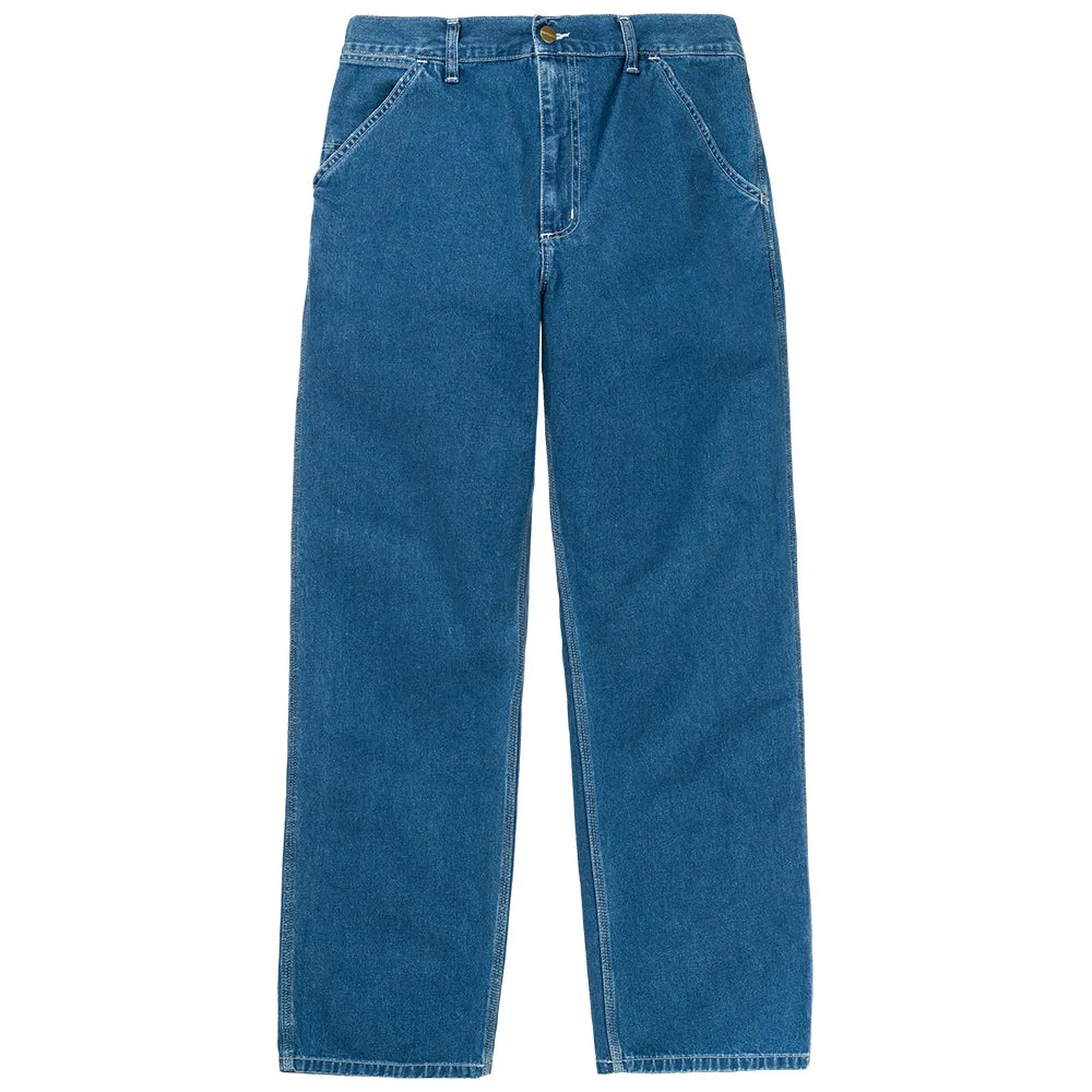 CARHARTT WIP SIMPLE PANT // BLUE (STONE WASHED) L32