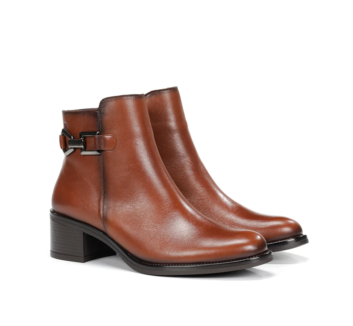 CHIARA D9347 Brown  Ankle Boot