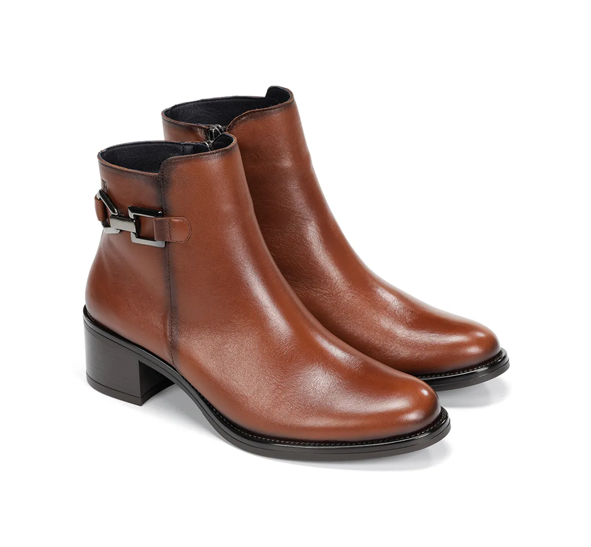 CHIARA D9347 Brown  Ankle Boot