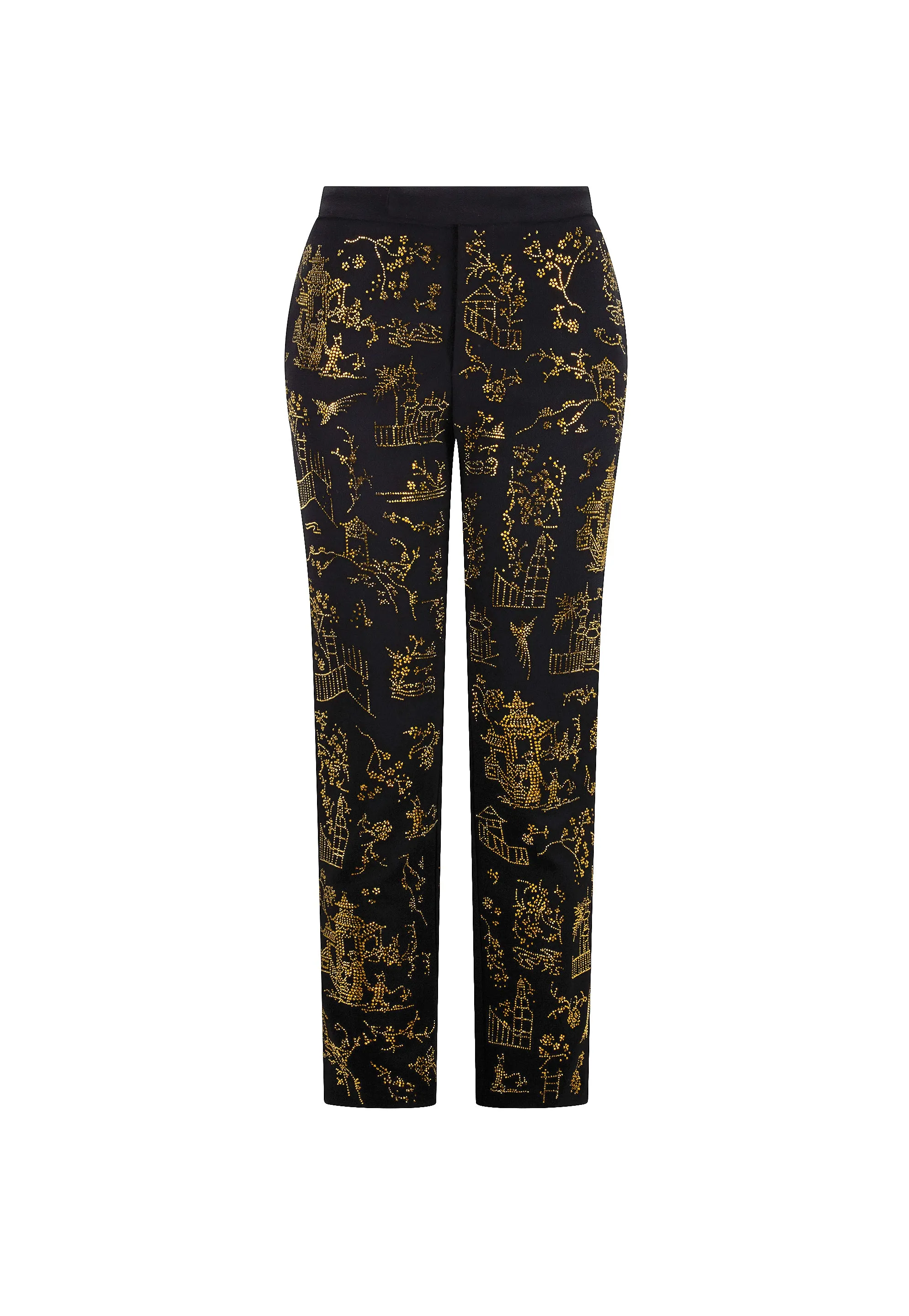 'CHINOISERIE' CIGARETTE PANT