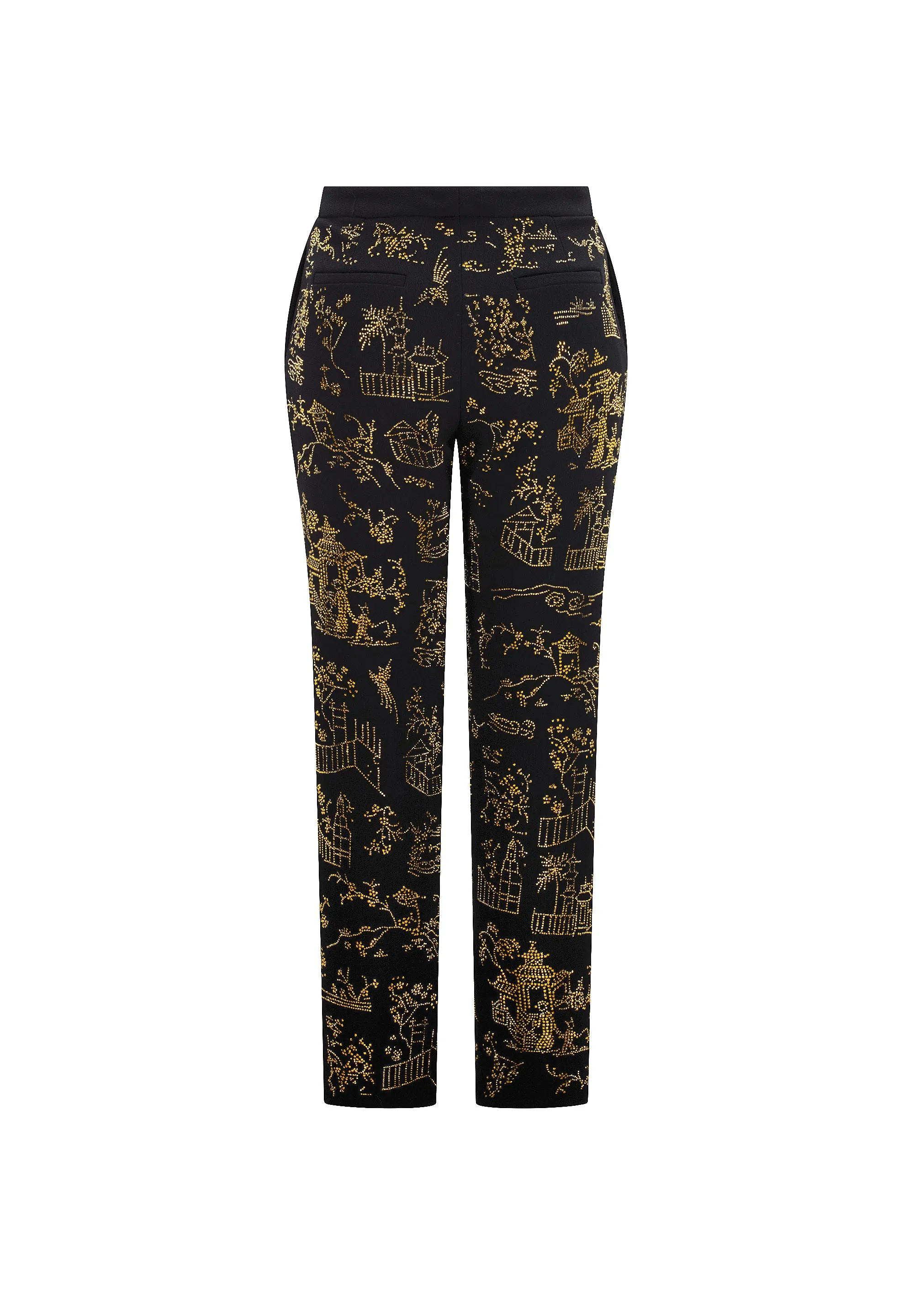 'CHINOISERIE' CIGARETTE PANT