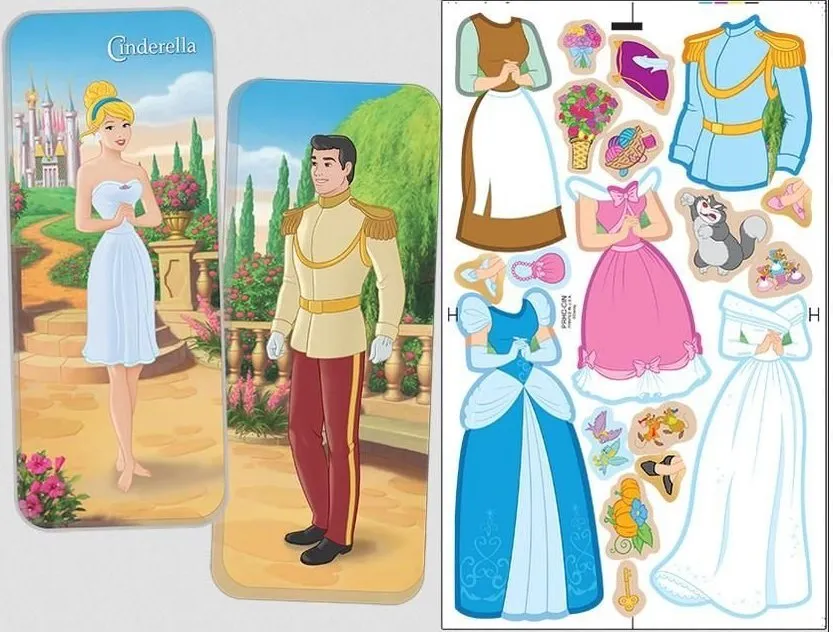 Cinderella Magnetic Paper Doll Set