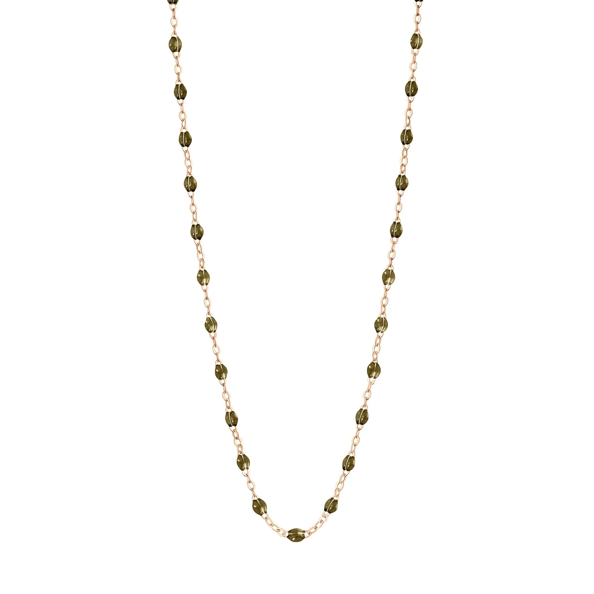 Classic Gigi Khaki necklace, Rose Gold, 16.5