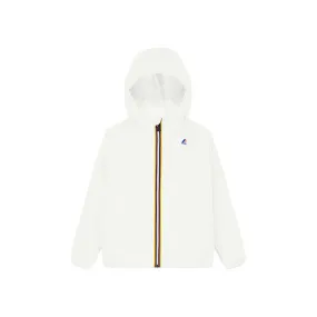 Claude - Kids Packable Full Zip Rain Jacket in White