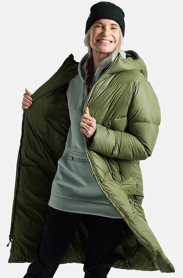 coat Burton Long Down Parka - Forest Moss - women´s