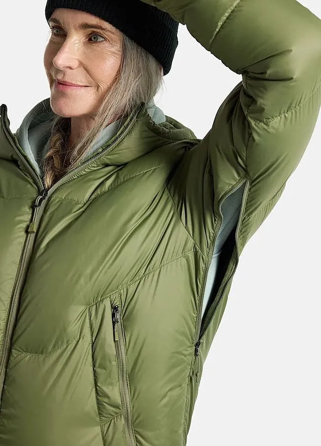 coat Burton Long Down Parka - Forest Moss - women´s