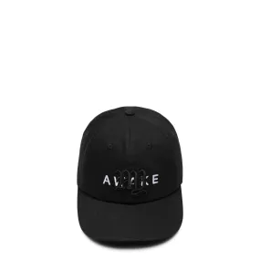 COLLEGE LOGO 6 PANEL HAT Black