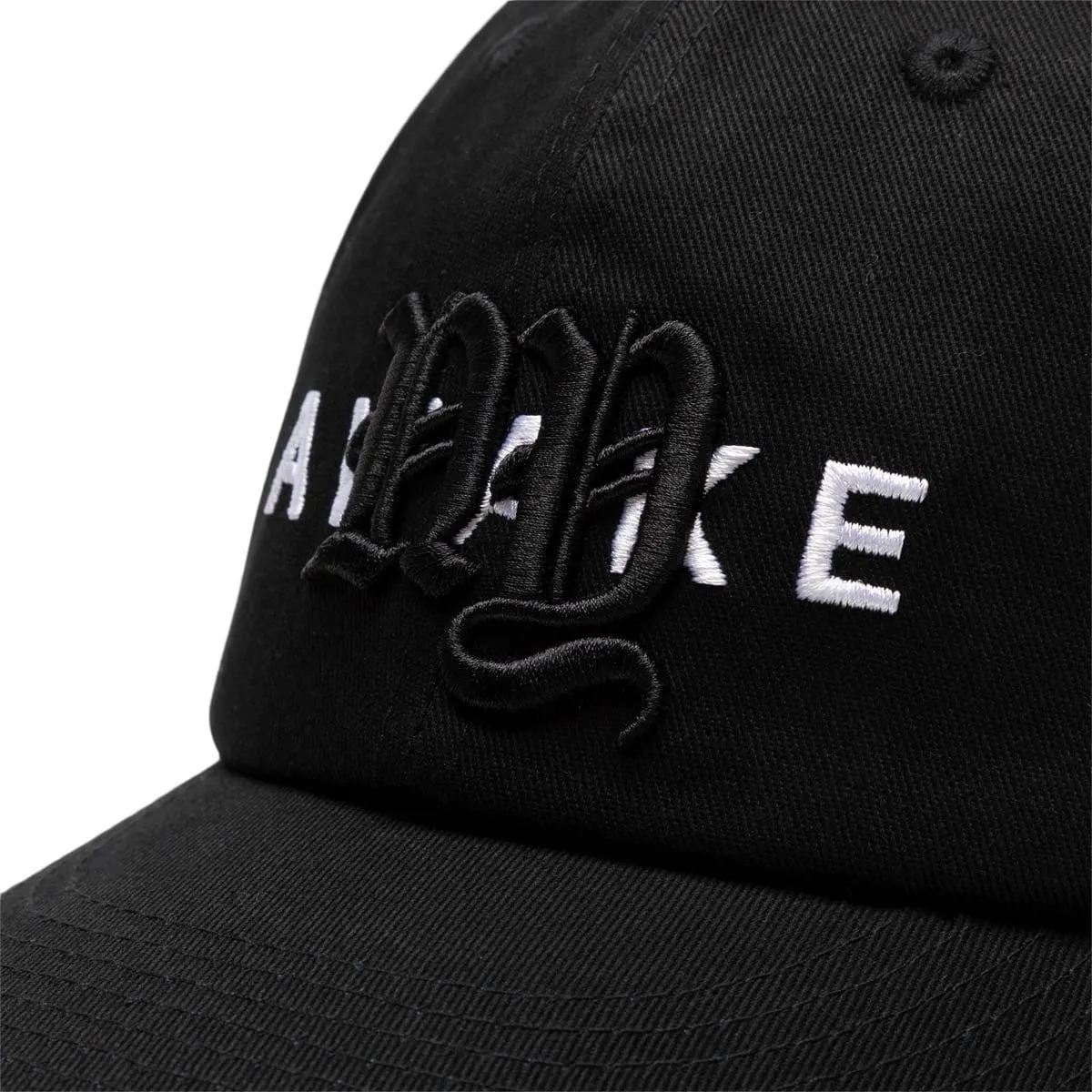 COLLEGE LOGO 6 PANEL HAT Black