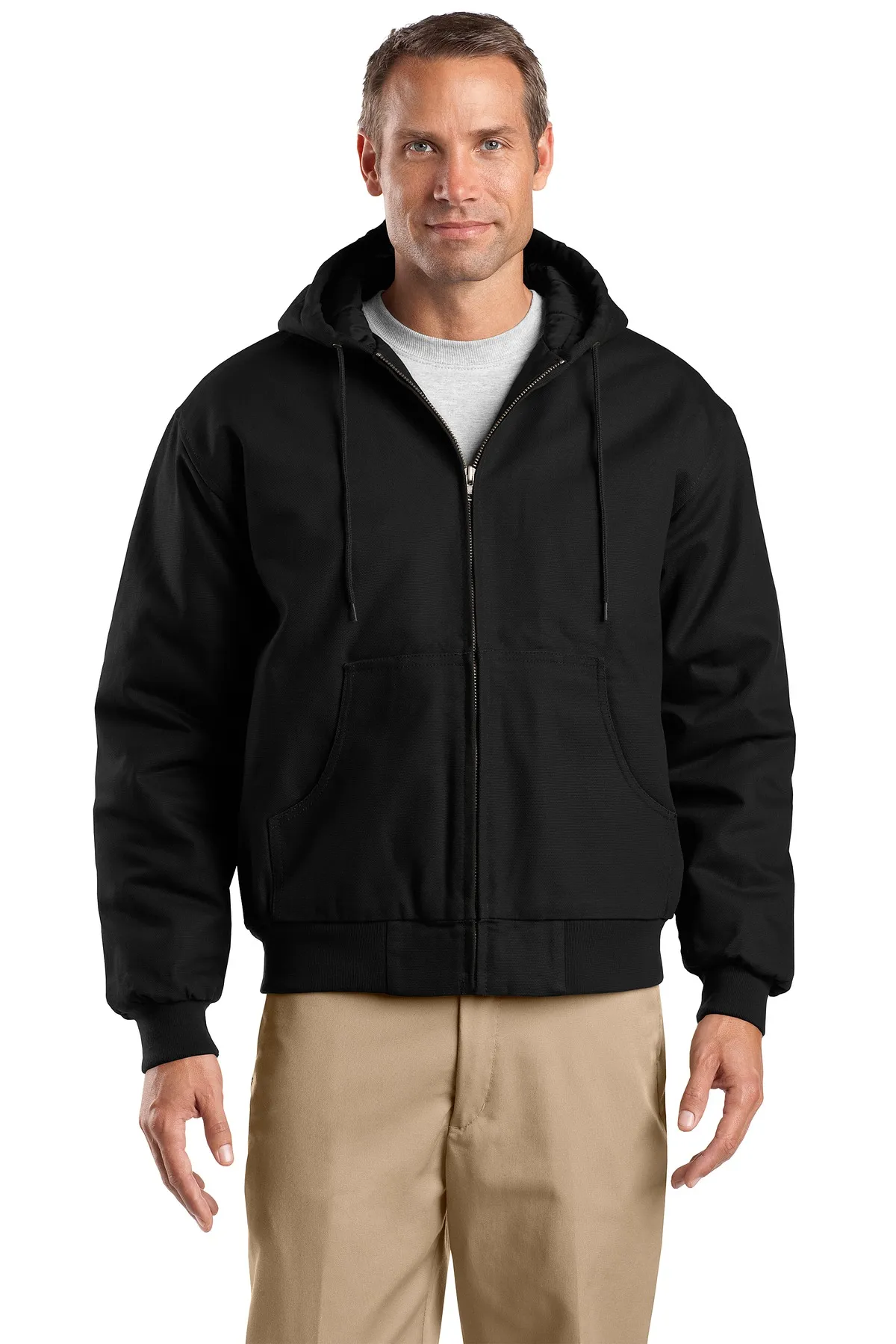 CornerStone TLJ763H Tall Duck Cloth Hooded Work Jacket