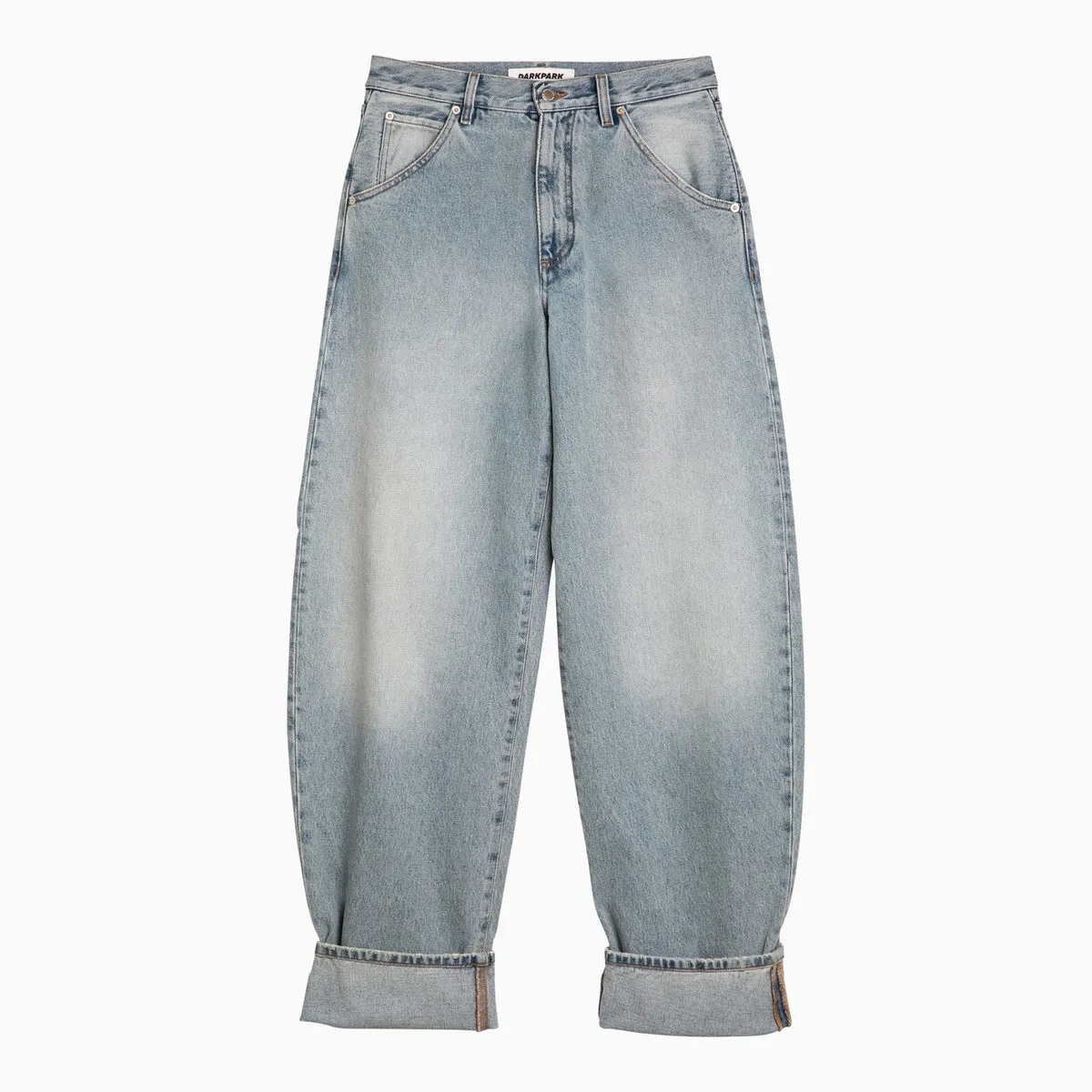 Darkpark    Darkpark Loose Fitting Washed Effect Denim Jeans