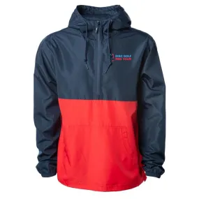 DGPT - 1/2 Zip Light Weight Pullover Windbreaker - Navy/Red