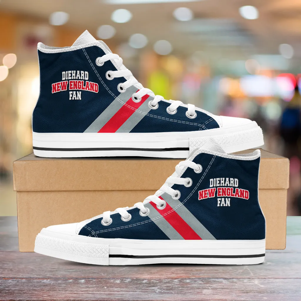 Diehard New England Fan Sports High Top Shoes