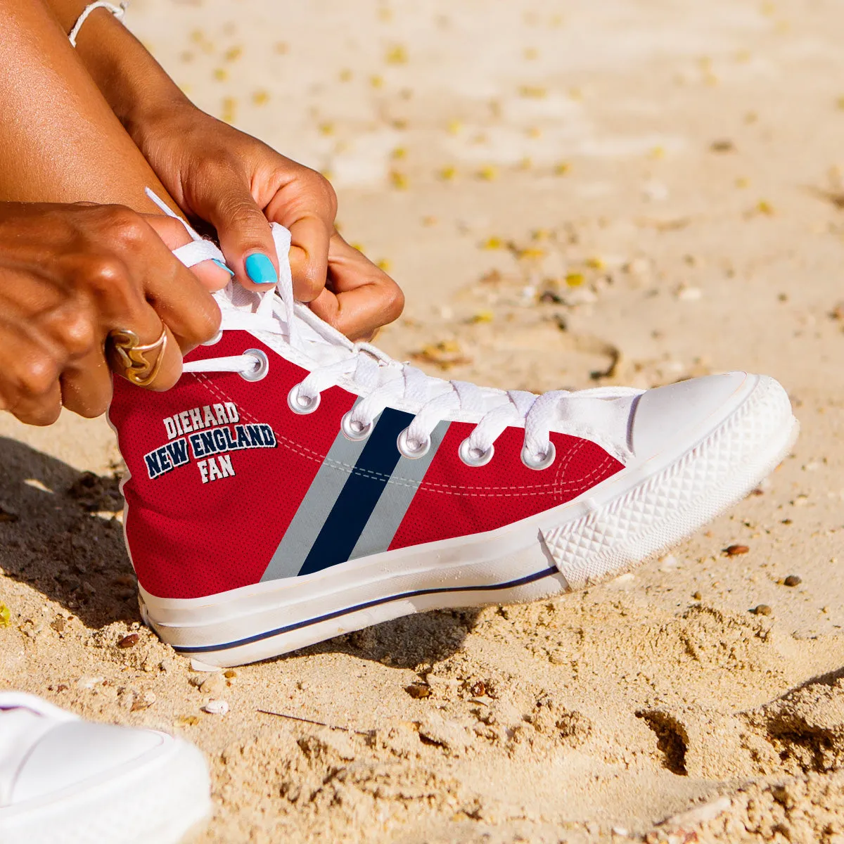 Diehard New England Fan Sports High Top Shoes